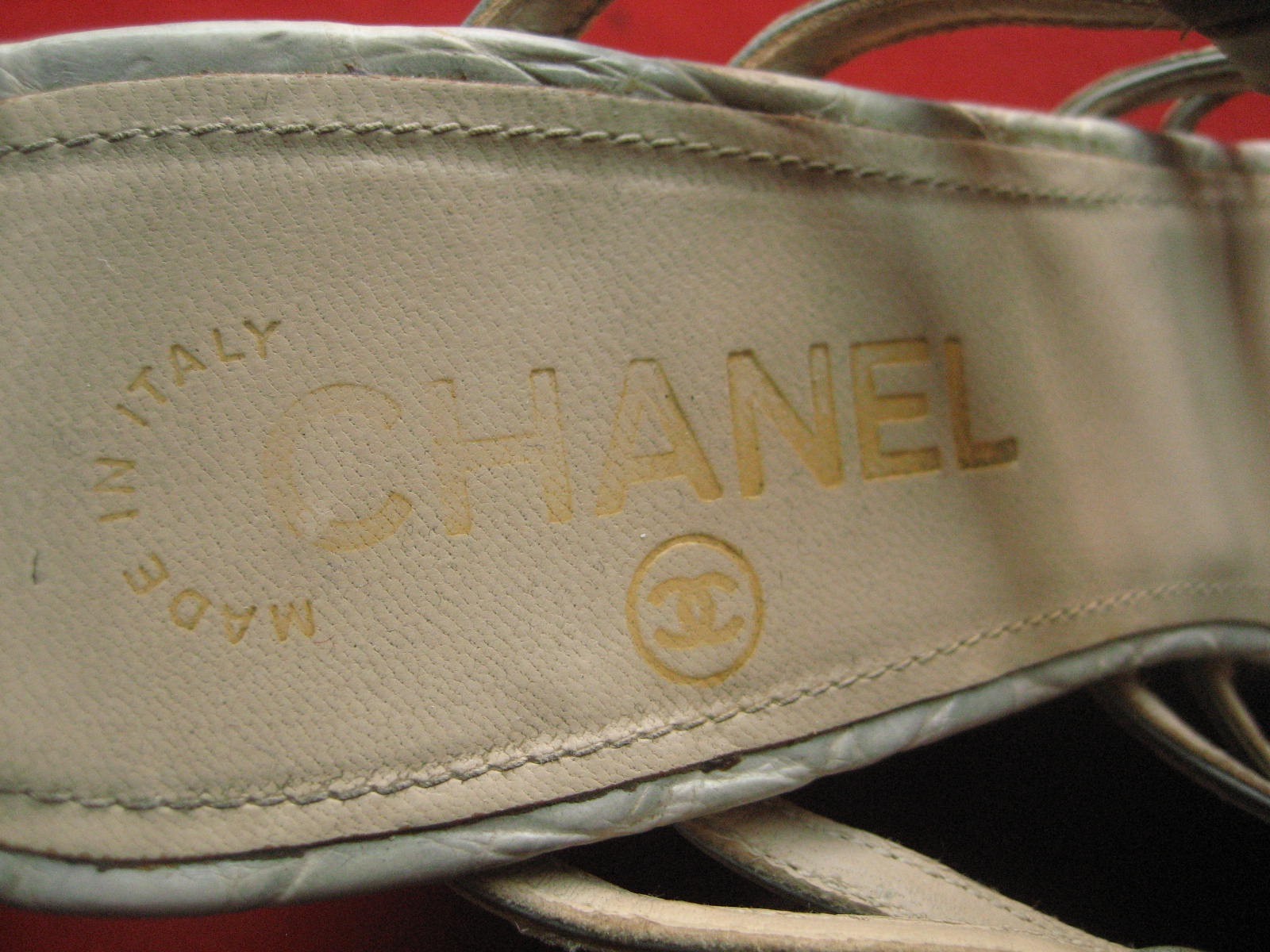 WOMEN'S CHANEL WEDGES CORK HEELS SHOES US 7 EUR 37.5 thumbnail 13