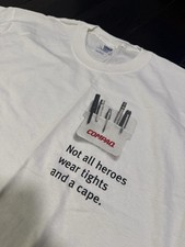 Vintage Compaq "Not All Heroes Wear Tights and a Cape" Shirt Size XL Mock Pocket