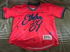 Ethika jersey style shirt Small Pink and Blue