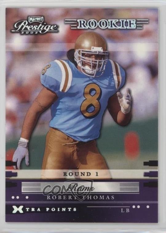 2002 Playoff Prestige Xtra Points Purple 23/25 Robert Thomas #172 Rookie RC 1my2