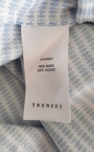 Trenery Size 8 Blue & White Striped 3/4 Sleeve Collared Belted Shirt Dress - Picture 10 of 11