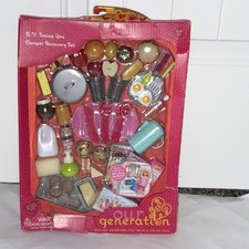 NEW Our Generation 53 pc. Play Food Camper Accessory set for 18'' Damaged Box