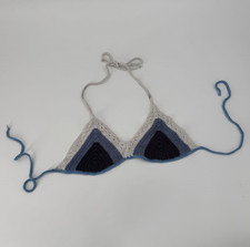 Women s Crochet Triangle Halter Bikini Top Li...