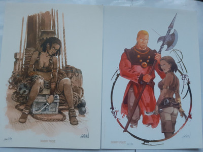 2 Exlibris Nummer und signiert Grun La Conjuration D'Opale Eid Hobby Wahnsinn A4