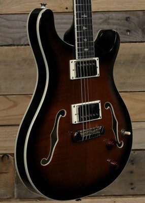 PRS  SE Hollowbody II Electric Guitar Black Gold Burst w/ Case