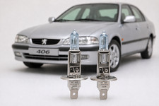 For Peugeot 406 Mk1 H1 448 Super White Xenon 100w Hid Headlight Bulbs Upgrade 1