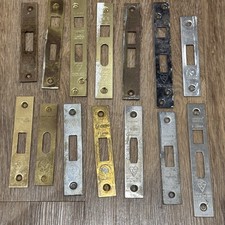 1x Mortice Dead Sash Lock Brass / Satin Face plate Different Brands Used