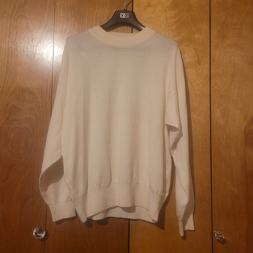Pendleton Hombre XL Marfil Manga Larga Pullover Lana Merino Suéter - Imagen 3 de 10