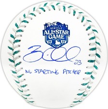 Zac Gallen Auto 2023 ASG Game Logo Baseball Diamondbacks NL Starting Pitcher BAS