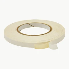 JVCC Double-Sided Flatback Paper Tape [Rubber Adhesive] (DCP-04): 1/2 in. x 36 y