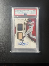 2016 Immaculate Mookie Betts Auto Dual Materials #21/25 - Auto Jersey Card