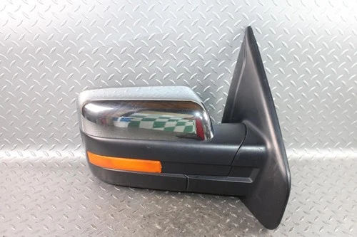 11-14 F150 Chrome Cap Right Rh Side Power Folding Door Mirror Heated Factory OEM