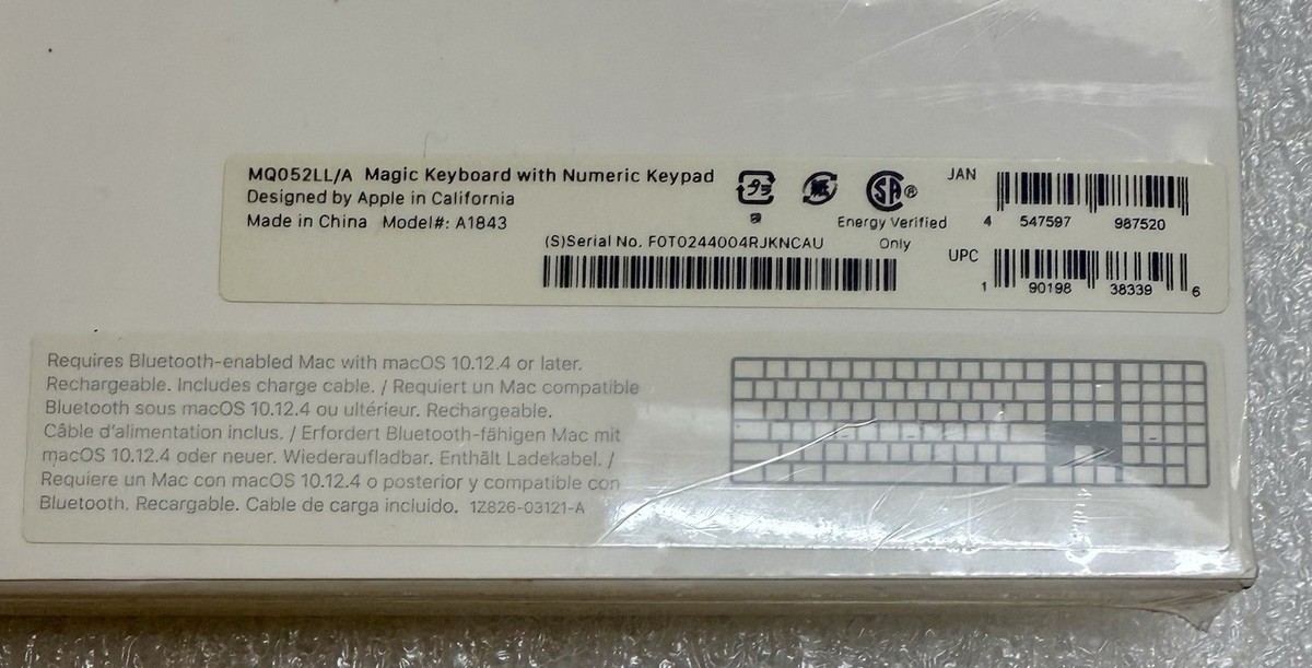 新品未開封 Apple Keyboard US英語配列 MQ052LL/A 2点 Amazon.co.jp: Apple Magic Keyboard(テンキー付き)- 英語(US