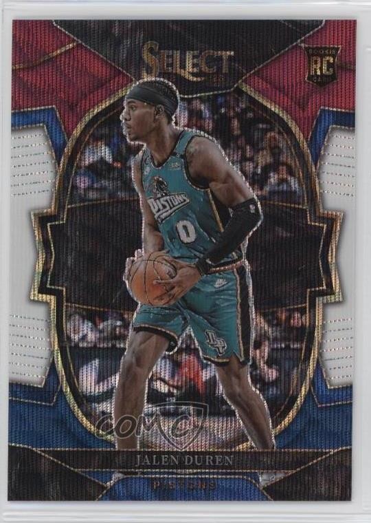 2022-23 Panini Select Concourse Tri-Color Prizm Jalen Duren #98 8b5