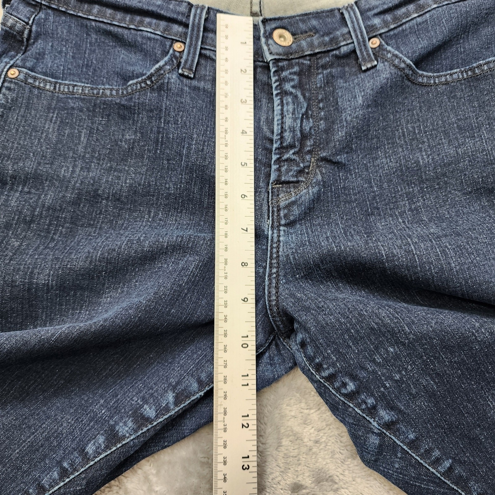 Levi's Jeans Womens 16W Blue Dark Wash Legging Mid Rise Stretch Denim Casual thumbnail 10