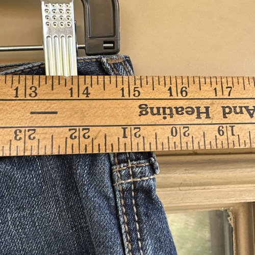 ARIAT M1 Vintage Straight Leg Jeans Men's 30x32 Dark Wash Denim WHISKERED FRONT - Picture 7 of 16