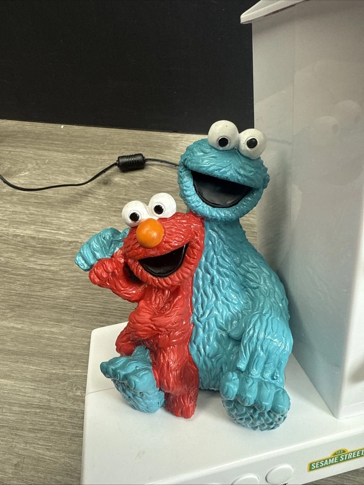 Reloj despertador Sesame Street Elmo Cookie Monster niño pequeño luz de parada probado Foto 4 de 4