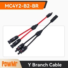 Solar Panel Y Branch Cable Connection Waterproof Adapter Connector Extension USA