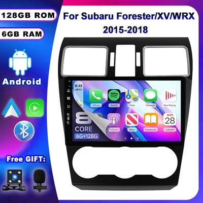 9'' Android 16 Autoradio Navi CarPlay Für Subaru Forester/XV/WRX GPS RDS 6+128GB - Bild 1 von 4