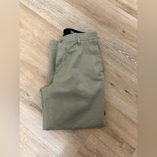 Hurley Men's Olive Green Jet Set Tech Chino Pants size 38x29