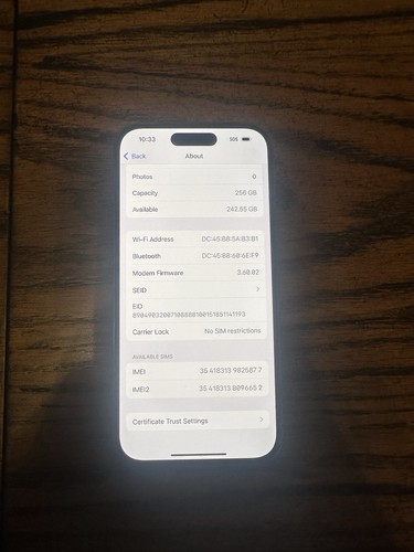 apple iphone 14 pro 256go débloqué - Photo 7 sur 8