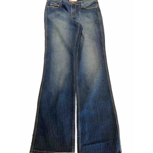 Miss Vigoss Jeans Womens 14 Blue Bootcut Medium Wash Ramie Faded Cowgirl - Picture 2 of 14