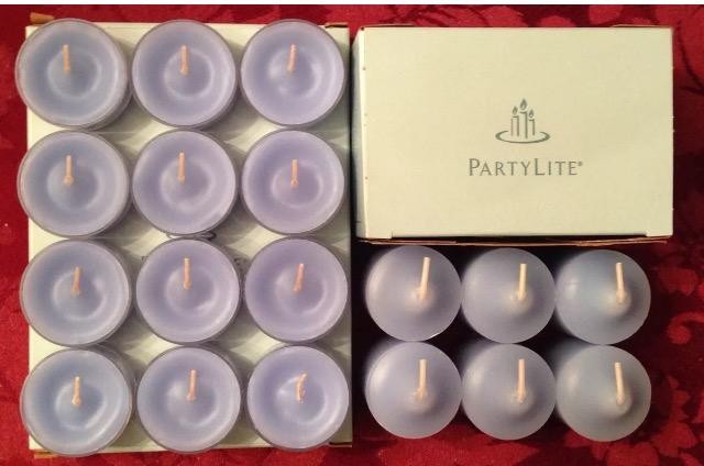 PartyLite ESSENCE OF LAVENDER Tealight & Votive Candles New LOT 18 NIB Purple