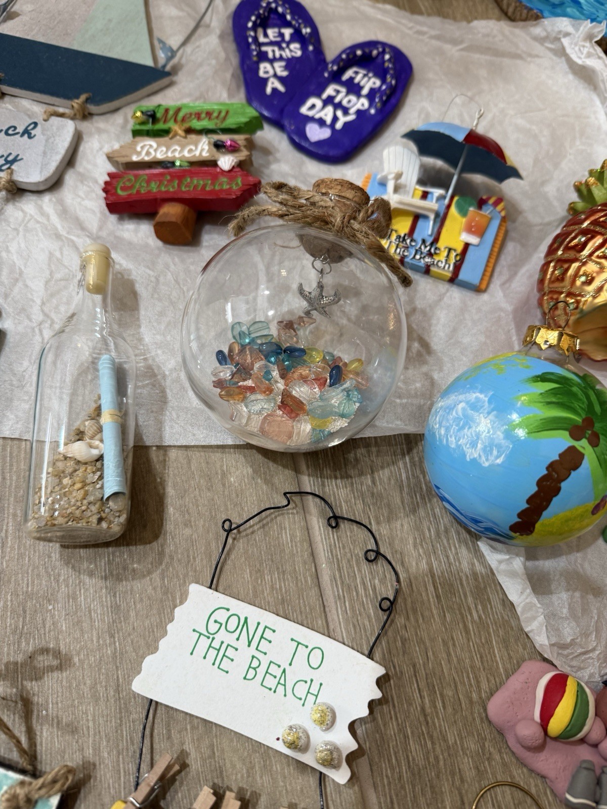 Lot Of 48 Beachy Coastal Theme Holiday Christmas Ornaments