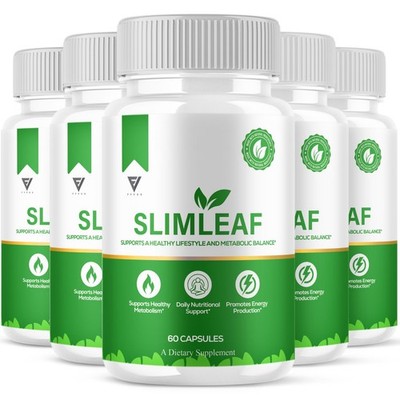 (5 Pack) SlimLeaf Weight Supplement, Slim Leaf Advanced Formula (300 Capsules)