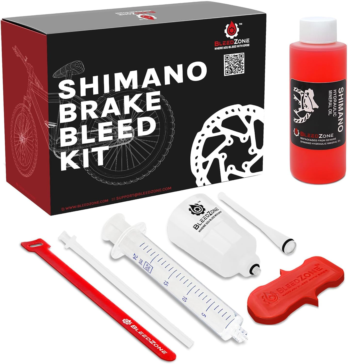 Shimano Brake Bleed Kit with Mineral Oil - Hydraulic Brake B