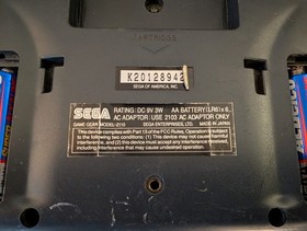 Sega Game Gear Handheld Console Powers On