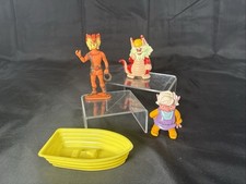 Vtg Thundercats Wily Kat , Snarf & Poulo Ljn Figures.