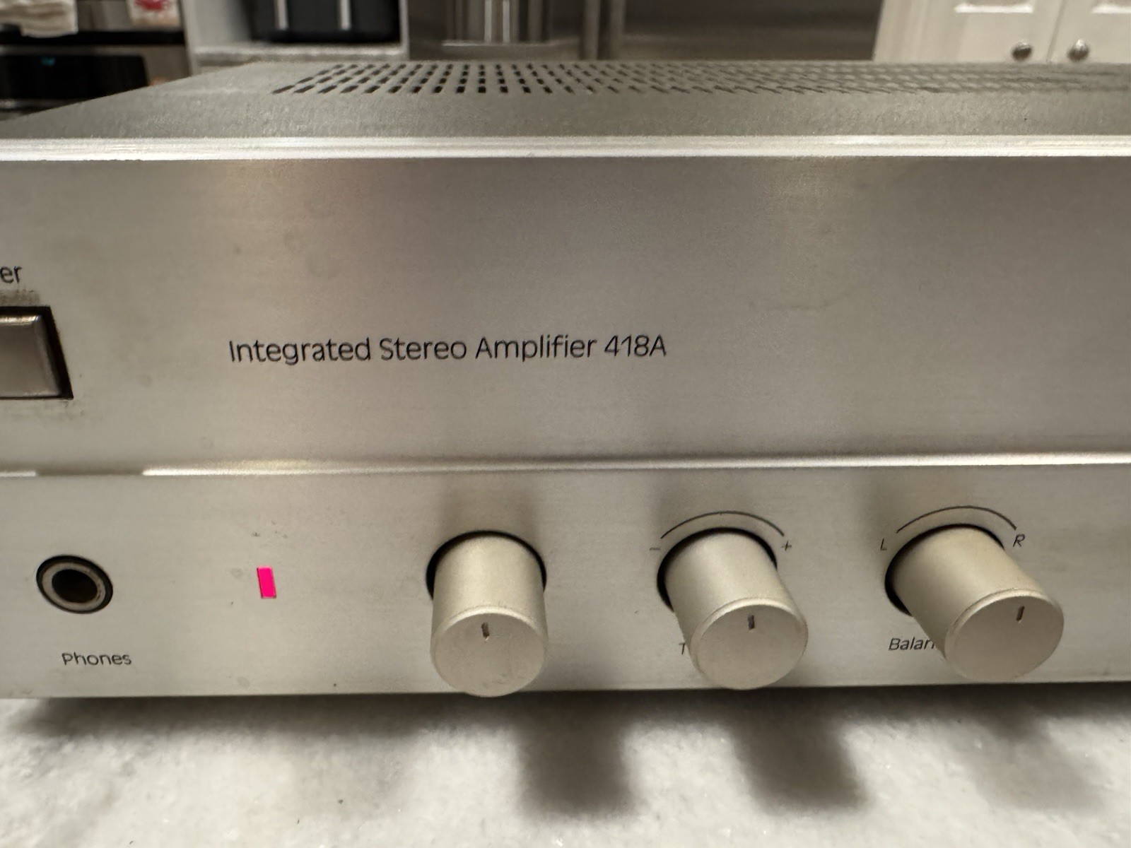 Scott Integrated Stereo Amplifier 418A Aluminum Front 30 WPC Phono Input - Works