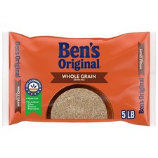 BEN'S ORIGINAL Whole Grain Brown Rice, 5 lb Bag 5 Pound Pack of 1 