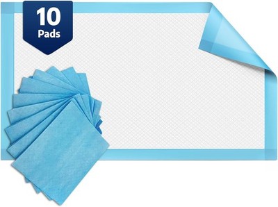 10 ct BodyMed Disposable Incontinence Underpads, 23 x 36 in,Breathable, Lightwei