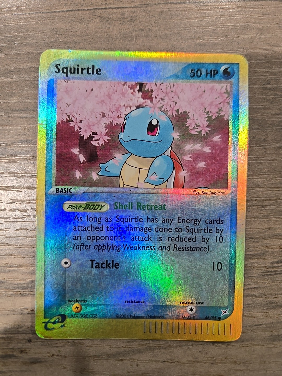 Squirtle 2004 EX Team Magma Vs Aqua 46/95 Reverse Holo Pokemon Card MP/HP