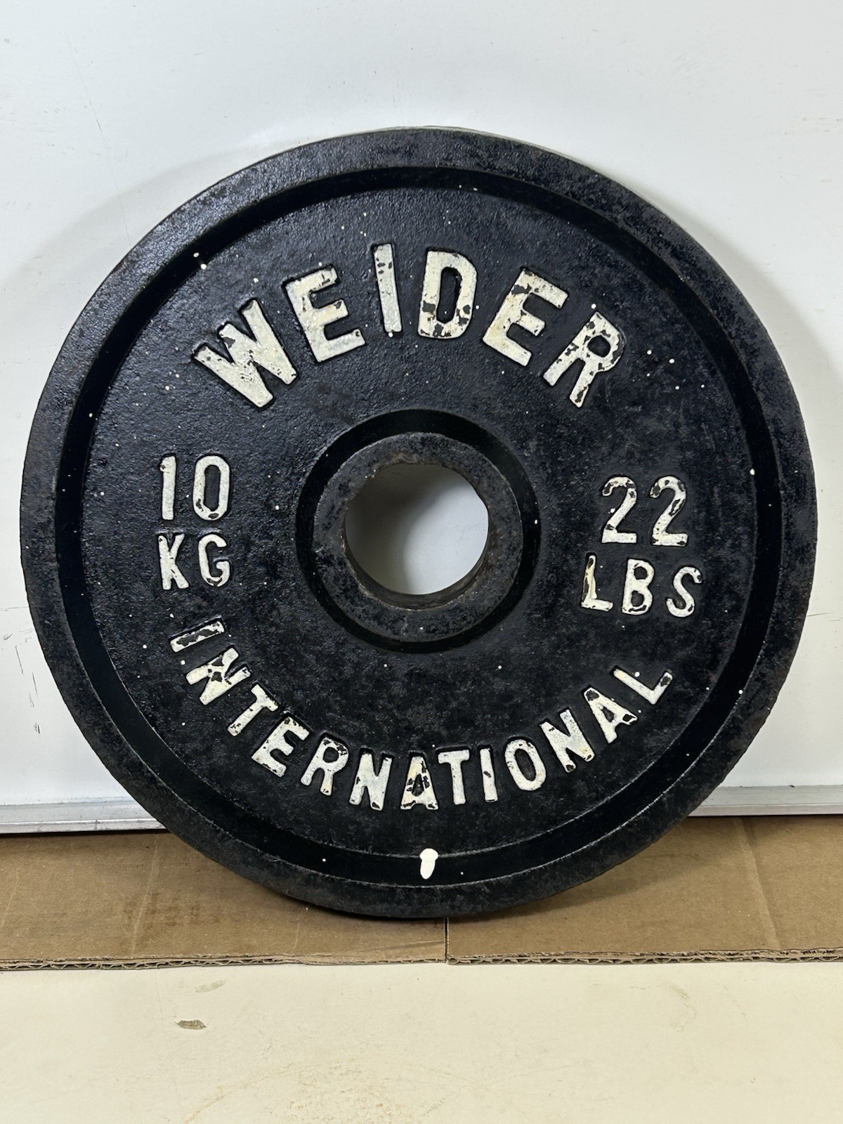 Vintage Weider International (1) 22 Pound Olympic Style 2 In