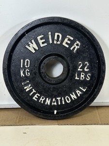 Paire D’assiettes Weider International – 44 Lb (88 Lb Total) – Fonte Olympique