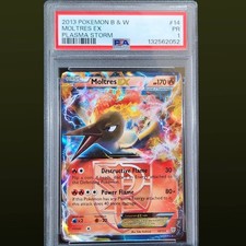 2013 POKEMON B&W PLASMA STORM #14 MOLTRES EX PSA 1