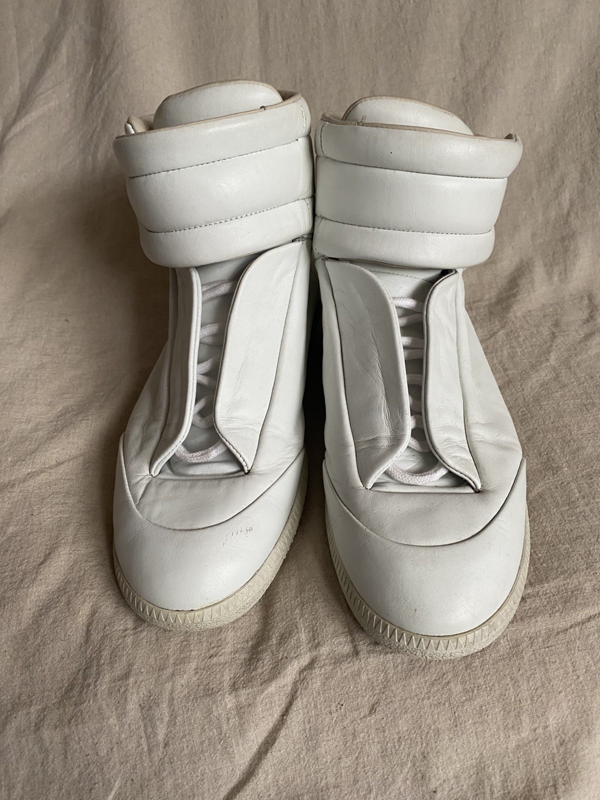 Maison Margiela Future 22 White Mens Leather High Top Sneakers UK 7 US 8 EUR 41 image 6