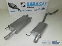Imasaf Auspuffset Mitteltopf+Endtopf für VW T5 2.0 TDI 2009-2015