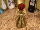 VTG 1984 Gallery Originals LD Pierced METAL ANGEL Figurine Horn Red Halo Topper — photo 3