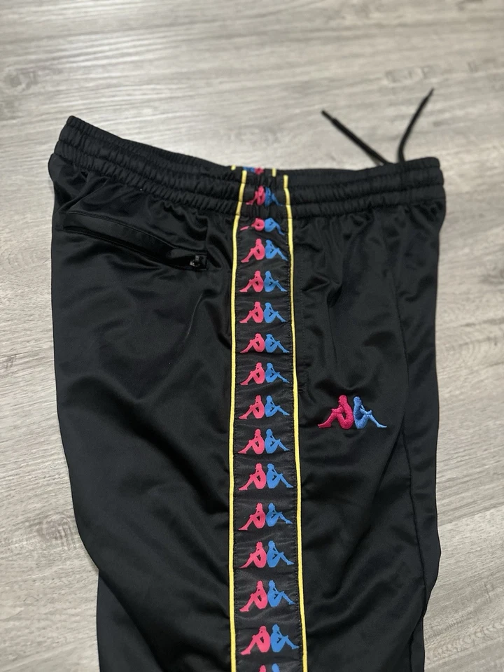 Pantalones deportivos Kappa rosa azul ropa deportiva clásica talla L Foto 2 de 4