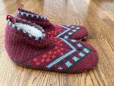 Bombas Fair Isle Gripper Slipper Women Sz Small 7-8.5 