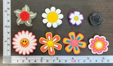 Flowers PVC Shoe Charms Lot of 8
