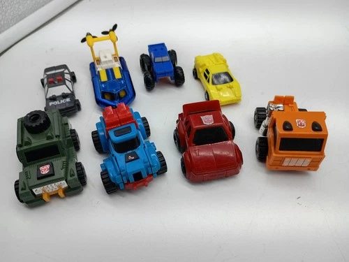 Vintage G1 Transformers Mini Car Autobots LOT Cliffjumper Brawn Gears Huffer Etc