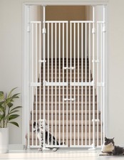 Extra Tall Cate Gate for Doorway: Pressure Mount 74.8"-90.5" Tall Cat Gate fo...