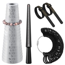 Bracelet  Ring Size Measuring Tool Kit - Mandrel  Finger Sizers, US Sizes 1-17
