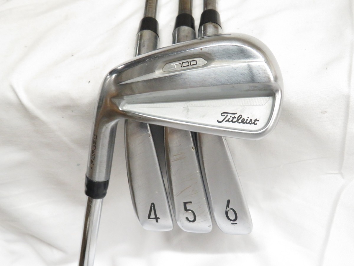 Used LH Titleist T100 Iron Set 4-7 Project X LZ 125 6.5 XStiff