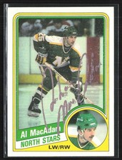 Al MacAdam 1984-85 Topps Signed In-Person Auto #75 Minnesota North Stars